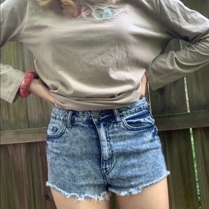 BDG acid wash shorts